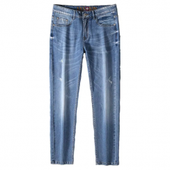 Spring Mens Slim Straight Stretchy Denim Pant