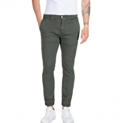 Men's Spring Woven Twill Cotton Stretchy Tapered Pant With Pocket