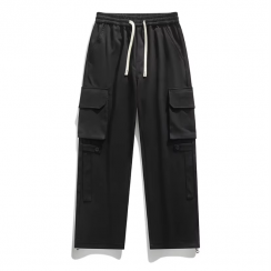 Multi Pocket Loose Straight Cargo Pant For Men